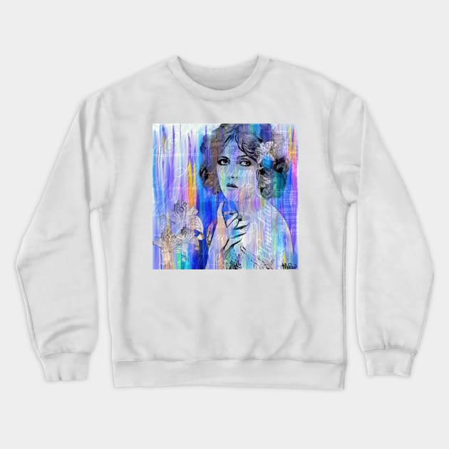 Clara Bow:  I'll See You In New York Crewneck Sweatshirt by Overthetopsm